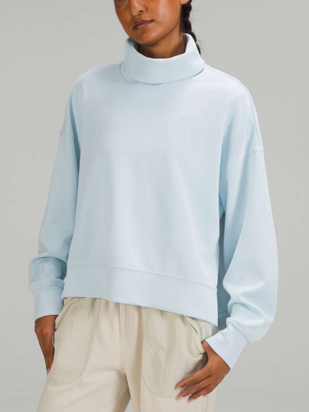 Lululemon Softstreme Turtleneck Pullover Powder Blue